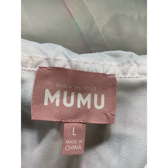 Show Me Your Mumu 'Snow Bunny' Blue Faux Fur Hood Ski Suit Size L - Picture 4 of 5